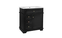 Slickblue Bathroom Vanity with Sink Soft Closing Door Tip-Out Drawer and Three Drawers