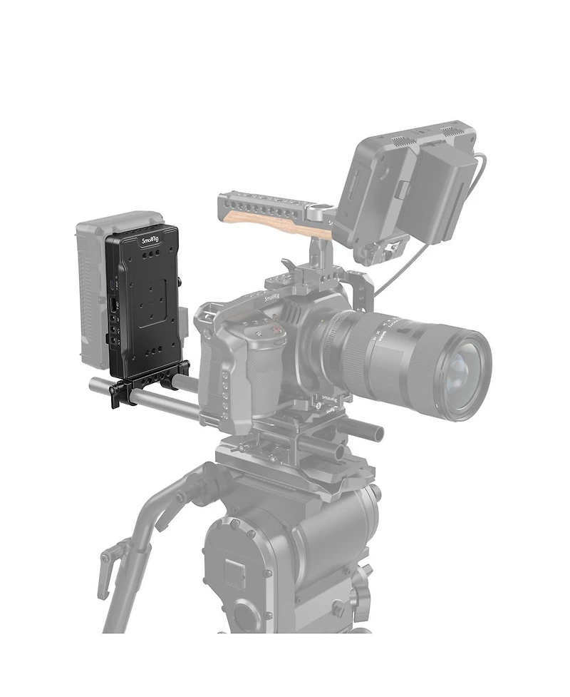 SmallRig Advanced V-Mount Battery Plate with Dual 15mm Rod Clamp