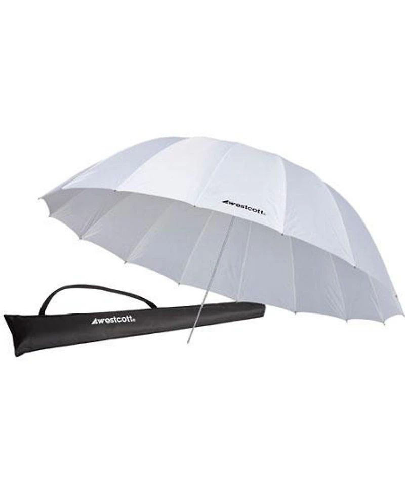 Westcott 4632 7-Foot White Diffusion Parabolic Umbrella Bundle with Umbrella Bracket / Adjutsable Flash Mount