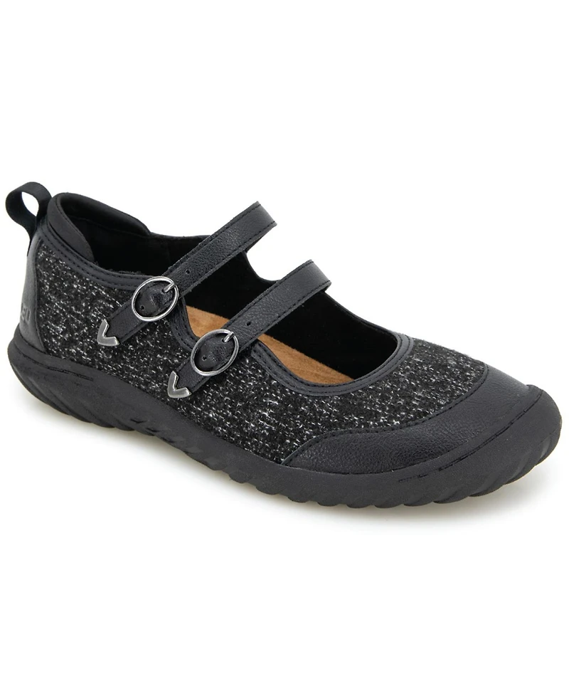 Jbu Women's Nina Slip On Mary-Jane Flats