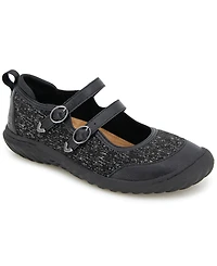 Jbu Women's Nina Slip On Mary-Jane Flats