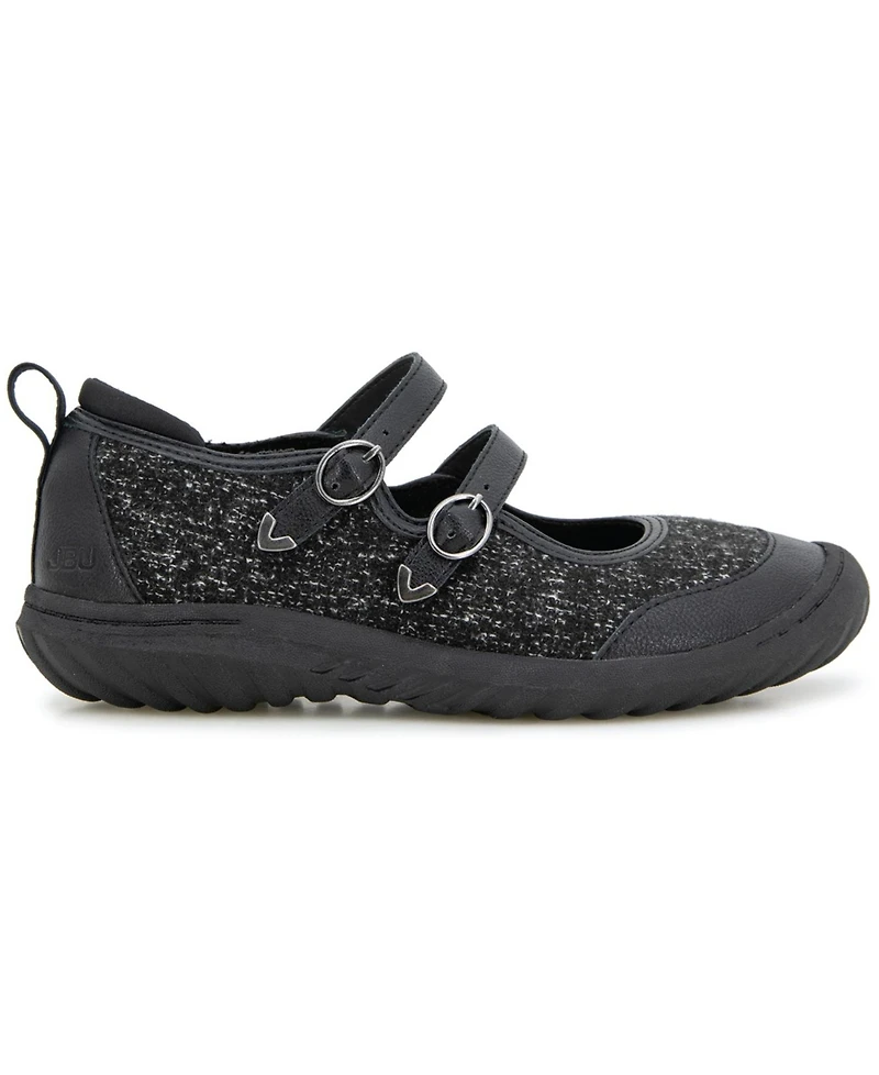 Jbu Women's Nina Slip On Mary-Jane Flats