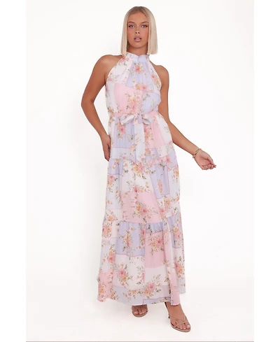 Petal and Pup Women's Caroline Maxi Halter Dress - Multi Floral