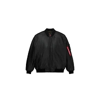 Alpha Industries Men's Leather Ma-1 Flight Jacket
