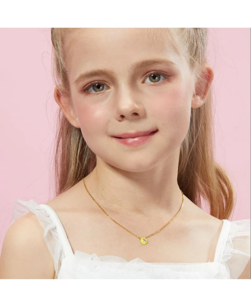 Anna Zuckerman Petit Cupcake Necklace in Yellow