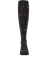 Memoi Shimmering Star-Gazer Opaque Girls Tights