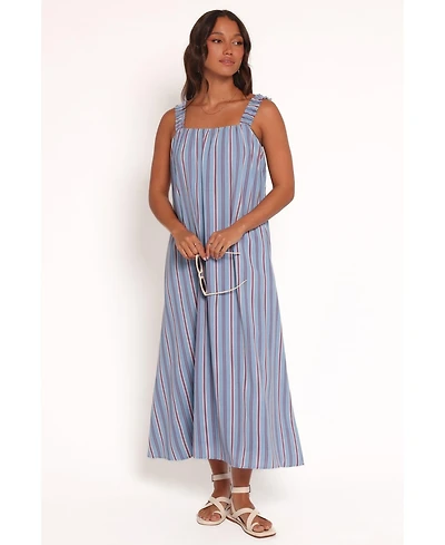 Petal and Pup Women's Alessandra Maxi Dress - Blue Stripe