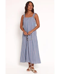 Petal and Pup Women's Alessandra Maxi Dress - Blue Stripe
