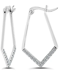 Giani Bernini Cubic Zirconia Hoop Earrings (1/2 ct. t.w.) 18K Gold Over Sterling Silver, Macy's Exclusive