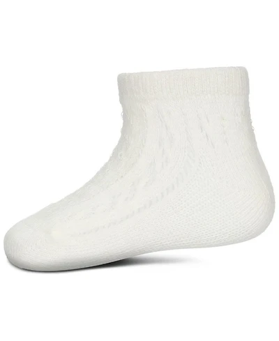 Memoi Little Girls Pelerine Cotton Blend Anklet Socks