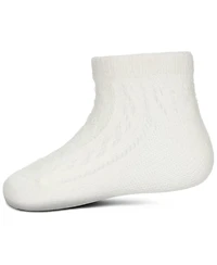 Memoi Little Girls Pelerine Cotton Blend Anklet Socks