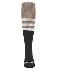Memoi Big Girls Two-Tone Stripe Knee-High Socks