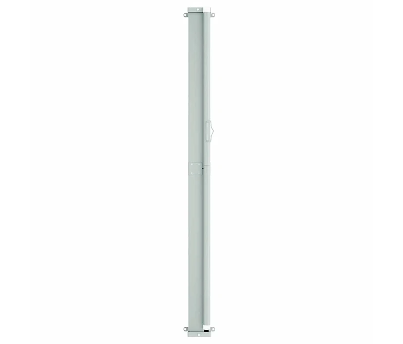 vidaXL Side Awning Black Polyester with Pu coating, powder-coated steel