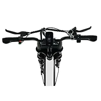 GoPowerBike GoExplore Electric Bike | Foldable Comfortable E-Bike with Hidden Battery | 500W Hub Motor | 20” Rubber Tires | Disc Brakes | Front