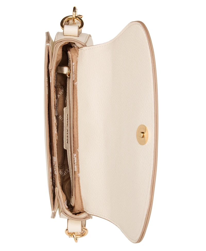 Anne Klein Three Straps Small Saddle Bag