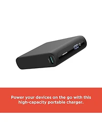 RadioShack Portable Battery Powerbank Charger 20,000 mAh 74 Wh Usb A and Usb C 20W With Led Display Black 2309276