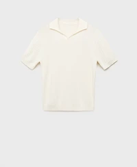 Mango Men's Cotton Knitted Polo Shirt