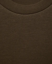 Mango Men's Regular-Fit Cotton Sweatshirt