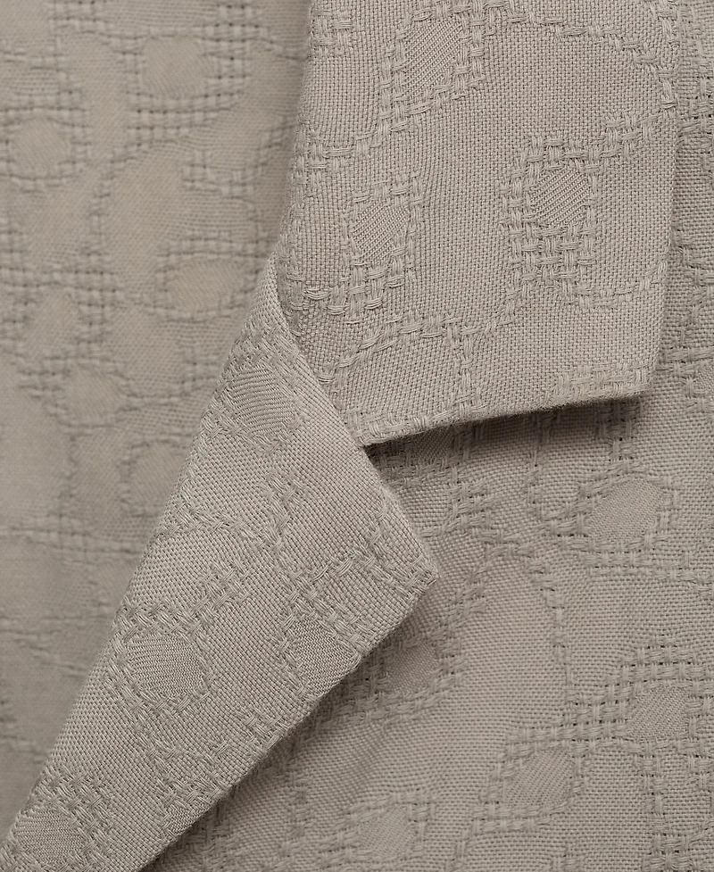 Mango Men's Embroidered Cotton Shirt