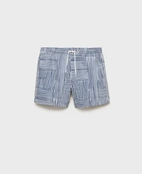 Mango Men's Multi-Striped Swimsuit