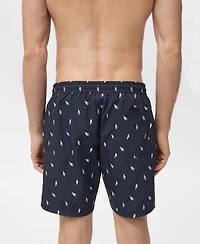 Mango Men's Seashell Print Swimsuit