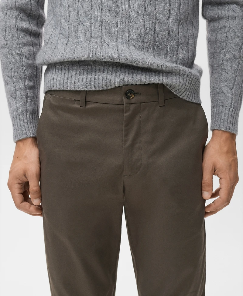 Mango Men's Dublino Slim-Fit Chino Pants