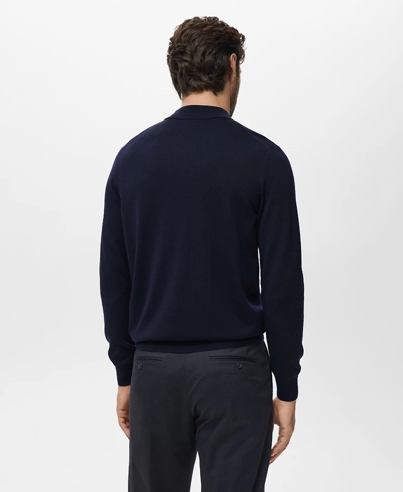 Mango Men's Wool Turtleneck Sweater