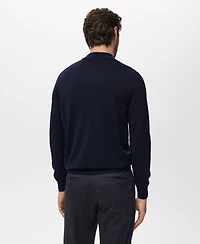 Mango Men's Wool Turtleneck Sweater
