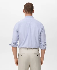 Mango Men's Cotton Kodak Striped Shirt