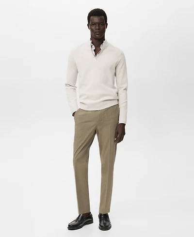 Mango Men's Bologna Slim-Fit Comfort-Stretch Pants