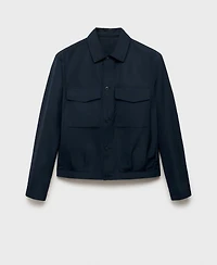 Mango Men's Pockets Water-Repellent Jacket