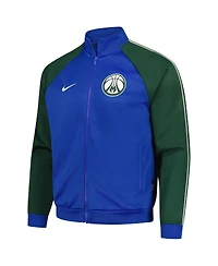 Nike Men's 2-Piece Royal Milwaukee Bucks 2024/25 City Edition Lightweight Full-Zip Jacket and Pants Set