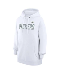 G-iii 4Her by Carl Banks Women's White Green Bay Packers Dot Print Pullover Hoodie