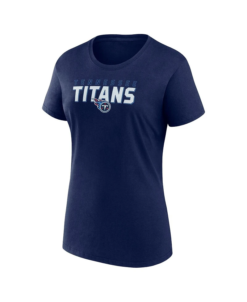 Logo Athletic Women's Navy Tennessee Titans Lean T-Shirt