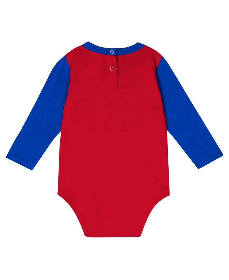 Outerstuff Baby Boys and Girls 2-Piece New York Giants Double Up Long Sleeve Bodysuit Pants Set