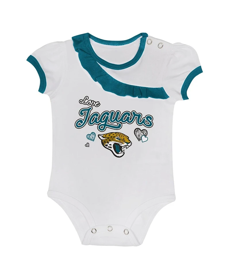 Outerstuff Baby Boys and Girls 2-Piece Jacksonville Jaguars Love My Team Bodysuit Skirt Set