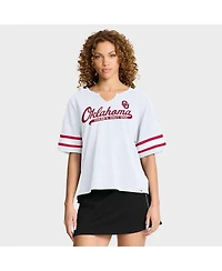 Fanatics Women's White Oklahoma Sooners Hometown Premium Script T-Shirt