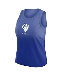 Wear by Erin Andrews x Gracie Women's Royal Los Angeles Rams Ombre Tank Top