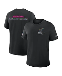 Nike Men's Black Arizona Cardinals 2025 Nfl Crucial Catch Tri-Blend Dri-fit T-Shirt