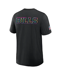 Nike Men's Black Buffalo Bills 2025 Nfl Crucial Catch Tri-Blend Dri-fit T-Shirt