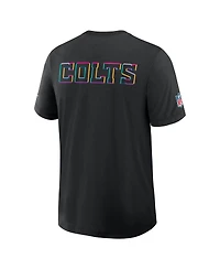 Nike Men's Black Indianapolis Colts 2025 Nfl Crucial Catch Tri-Blend Dri-fit T-Shirt