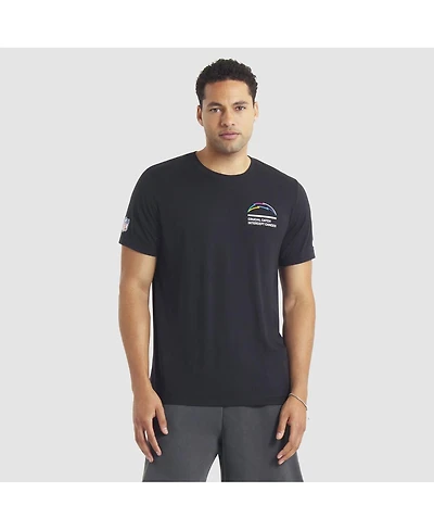 Nike Men's Black Los Angeles Chargers 2025 Nfl Crucial Catch Tri-Blend Dri-fit T-Shirt