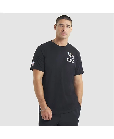 Nike Men's Black Tennessee Titans 2025 Nfl Crucial Catch Tri-Blend Dri-fit T-Shirt