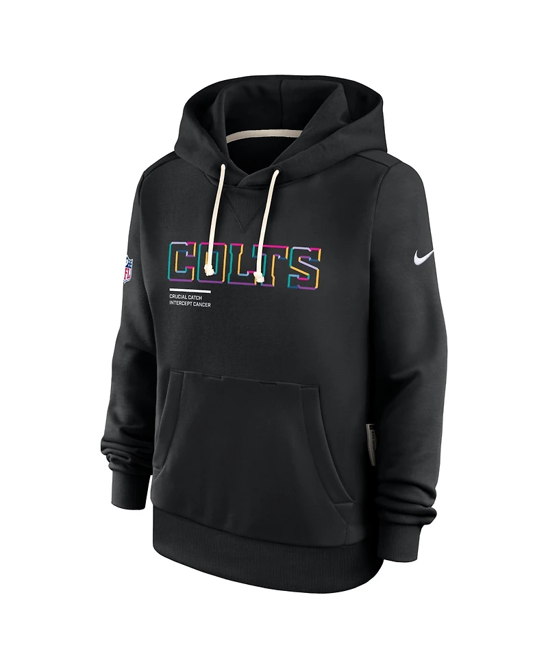 Nike Women's Black Indianapolis Colts 2025 Nfl Crucial Catch Sideline Standard Issue Dri-fit Hoodie