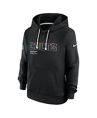 Nike Women's Black Indianapolis Colts 2025 Nfl Crucial Catch Sideline Standard Issue Dri-fit Hoodie
