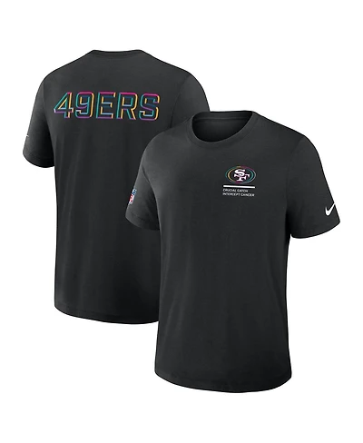 Nike Men's Black San Francisco 49ers Tall 2025 Nfl Crucial Catch Tri-Blend Dri-fit T-Shirt
