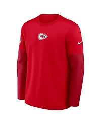 Nike Men's Red Kansas City Chiefs Sideline Scripted to Win Performance Long Sleeve T-Shirt