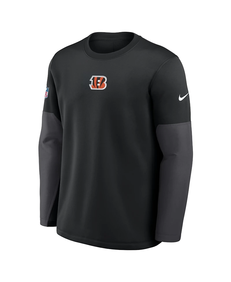Nike Men's Black Cincinnati Bengals Sideline Scripted to Win Performance Long Sleeve T-Shirt