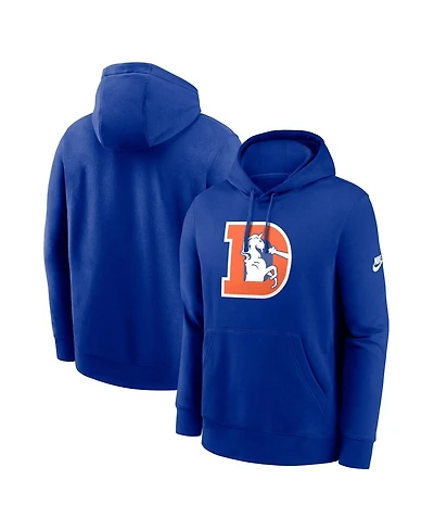 Nike Men's Royal Denver Broncos Club Fleece Pullover Hoodie