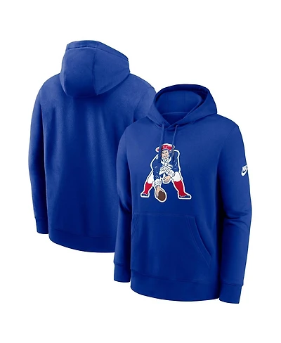 Nike Men's Royal New England Patriots Club Fleece Pullover Hoodie
